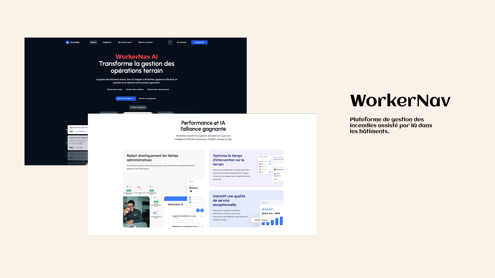 WorkerNav - Application de gestion des incidents dans les batiments assistés par IA